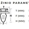 226 Plastmasiniai laikikliai, Įspaudžiami Ø 8mm - Image 2