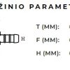 T formos 6 mm x 6 mm x 6 mm vamzdelių sujungimai plastmasiniai 86A - Image 2