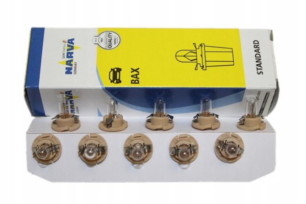 Prietaisų skydelio apšvietimo lemputė NARVA 17049, 12V, 1.5W, B8,5d – ruda (1vnt) - Image 3