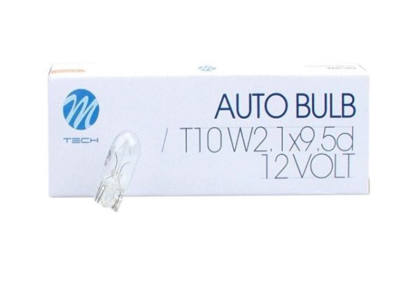 Lempučių komplektas 12V, 5W, T10, W2,1x9,5d, M-Tech W5W  – (10vnt)