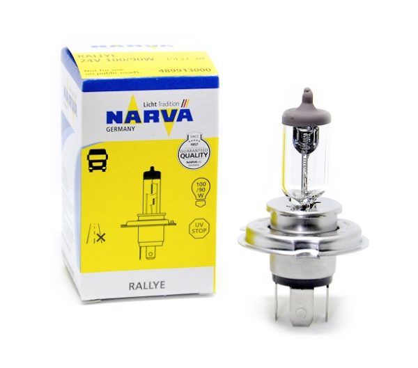 H4 Narva Rally 48991 lemputė 24V, 100/90W, P43t  (1vnt)
