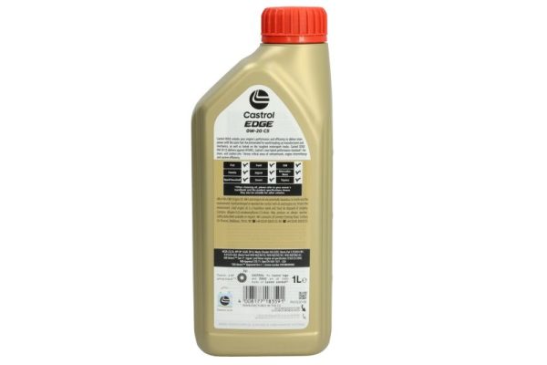 Sintetinė Variklio Alyva Castrol EDGE 0W20, C5, 1L - 15CC94 - Image 3