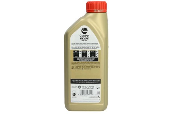 Sintetinė Variklio Alyva Castrol EDGE 0W30, 1L - 1533F3 - Image 3