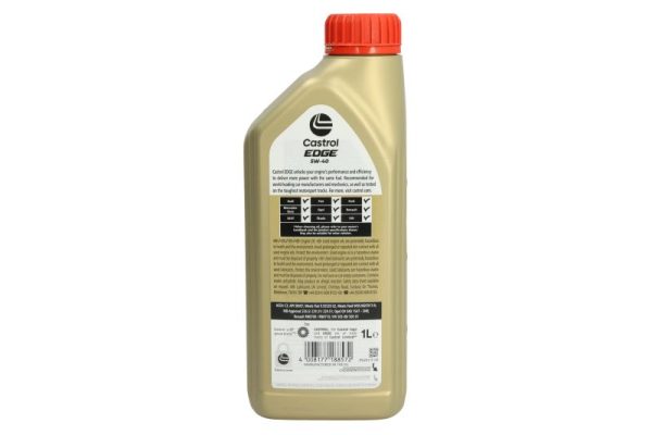 Sintetinė Variklio Alyva Castrol EDGE 5W40, 1L- 1535FA - Image 3
