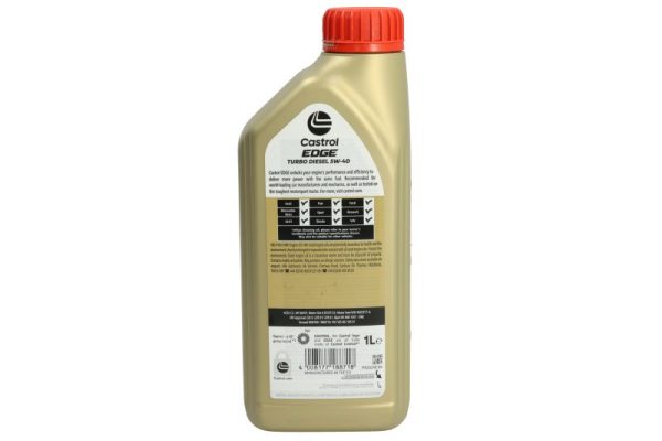 Sintetinė Variklio Alyva Castrol EDGE 5W40 TD, 1L- 1535B5 - Image 3
