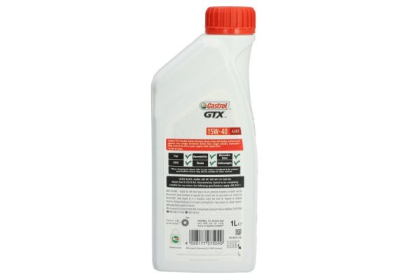 Mineralinė Variklio Alyva Castrol GTX 15W40, A3/B3, 1L - 1518B5 - Image 3