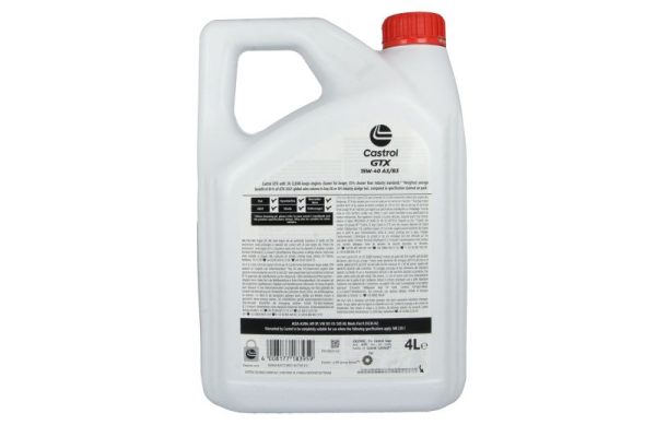 Mineralinė Variklio Alyva Castrol GTX 15W40, A3/B3, 4L - 15809F - Image 3