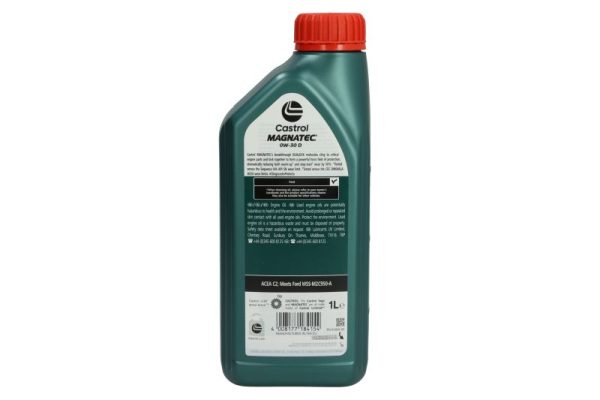 Sintetinė Variklio Alyva Castrol Magnatec 0W30 D, C2, 1L- 15D607 - Image 2