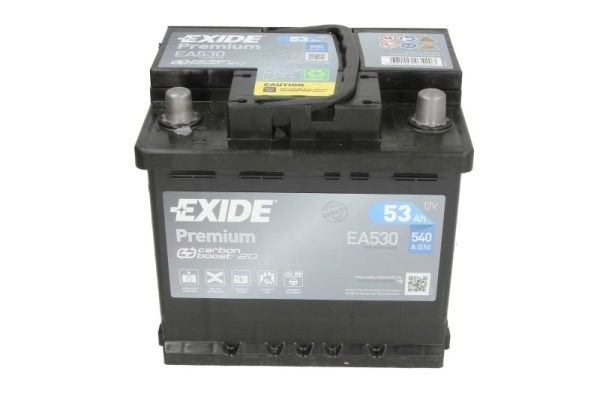 Akumuliatorius EXIDE EA530, 12V, 53Ah, 540A - Image 2