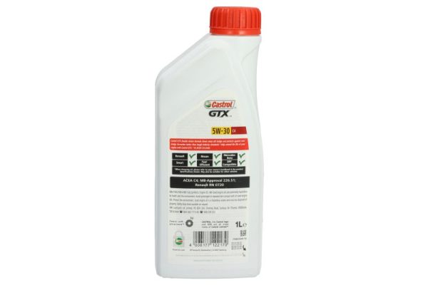 Sintetinė Variklio Alyva Castrol GTX 5W30, C4, 1L - 15900D - Image 3
