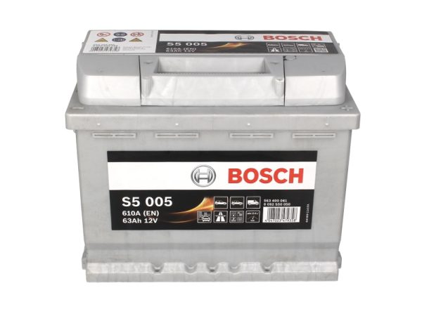 Akumuliatorius Bosch 0092S50050, 12V, 63Ah, 610A, S5, D+ - Image 2