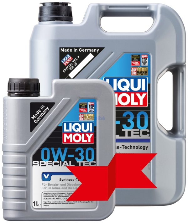 Sintetinė Variklio Alyva LIQUI MOLY 0W30 Special TEC V - 2853P 0W30 5L+1L (VOLVO 95200377) - Image 2