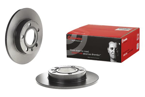 Stabdžių diskas, Galas - BREMBO 08.9136.11 - Audi, Seat