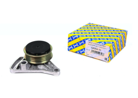 Įtempiklio skriemulys, V formos rumbuotas diržas SNR GA354.10 - Audi, Skoda, VW