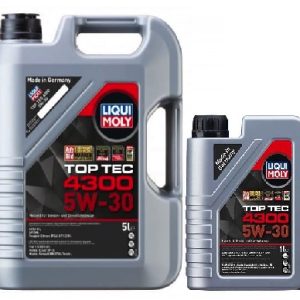 Sintetinė variklio alyva LIQUI MOLY TopTec 4300 (6L) – 5W30 – 2324P (5L+1L) Citroen, Peugeot