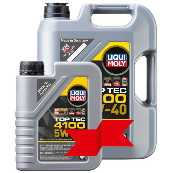 Sintetinė Variklio Alyva LIQUI MOLY TopTec 4100 (6L) - 9511P (5L+1L) - Image 2
