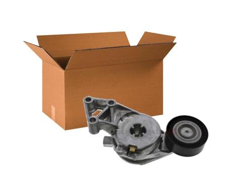 Įtempiklio svirtis su skriemuliu, V formos rumbuotas diržas QYAP 06A903315E / Audi, Seat, Skoda, VW