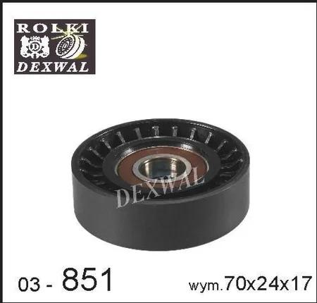 Įtempiklio skriemulys, V formos rumbuotas diržas DEXWAL 03-851 / Skoda - Image 2