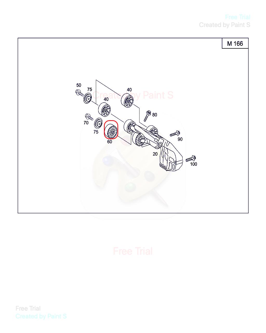 Kreipiantysis skriemulys, V formos rumbuotas diržas Caffaro 135-77 Fiat, Citroen, Peugeot - Image 3