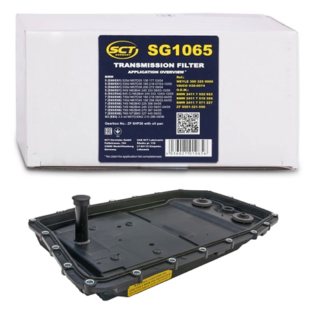 Automatinės pavarų dėžės hidraulinio filtro komplektas SCT SG1065 / Alpina, Aston Martin, Bentley, BMW, Jaguar, Land Rover, Rolls-Royce