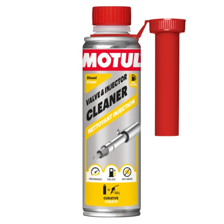 Motul 75804 Dyzelinių variklių kuro sistemos elementų valymui VALVE & INJECTOR CLEANER 300ml